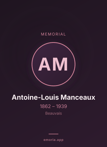 Memorial portrait of Antoine-Louis Manceaux