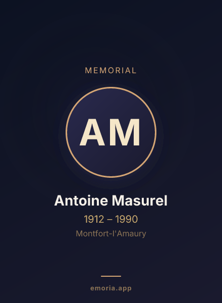 Memorial portrait of Antoine Masurel