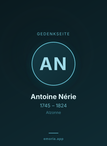 Gedenkportrait von Antoine Nérie
