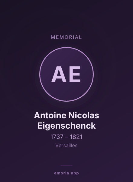 Memorial portrait of Antoine Nicolas Eigenschenck