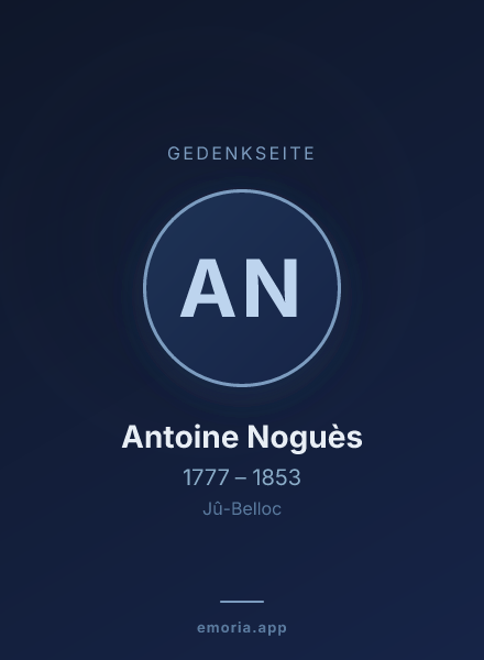 Gedenkportrait von Antoine Noguès