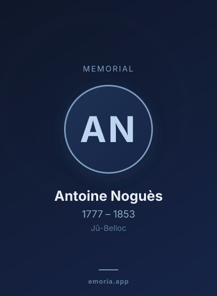 Memorial portrait of Antoine Noguès