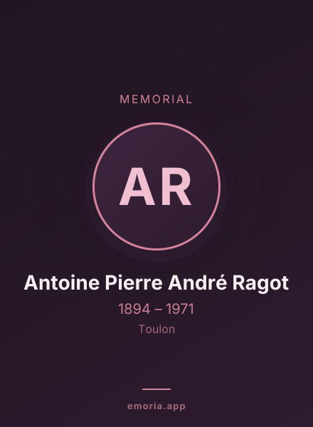Memorial portrait of Antoine Pierre André Ragot