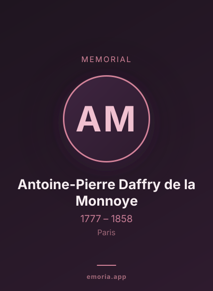 Memorial portrait of Antoine-Pierre Daffry de la Monnoye