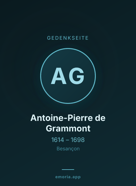 Gedenkportrait von Antoine-Pierre de Grammont