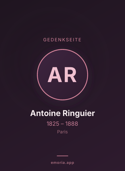 Gedenkportrait von Antoine Ringuier