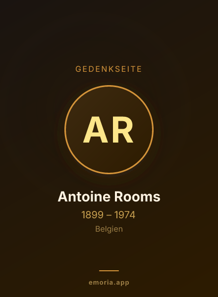 Gedenkportrait von Antoine Rooms