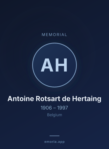 Memorial portrait of Antoine Rotsart de Hertaing