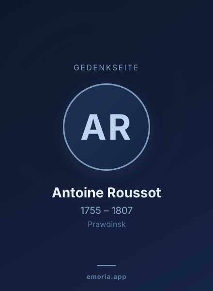 Gedenkportrait von Antoine Roussot