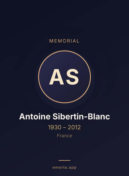 Memorial portrait of Antoine Sibertin-Blanc