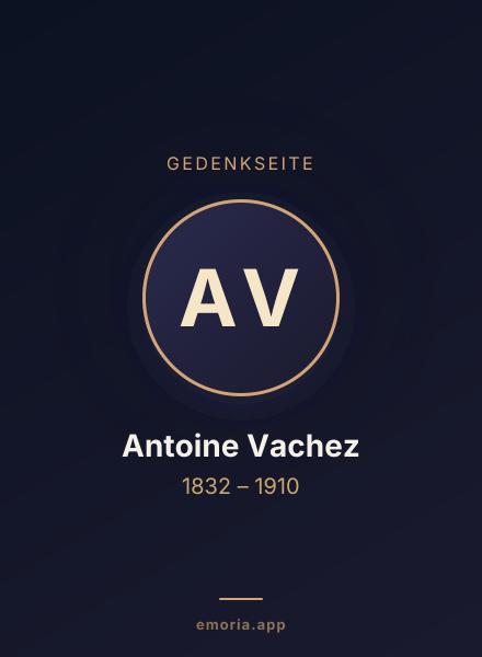 Gedenkportrait von Antoine Vachez