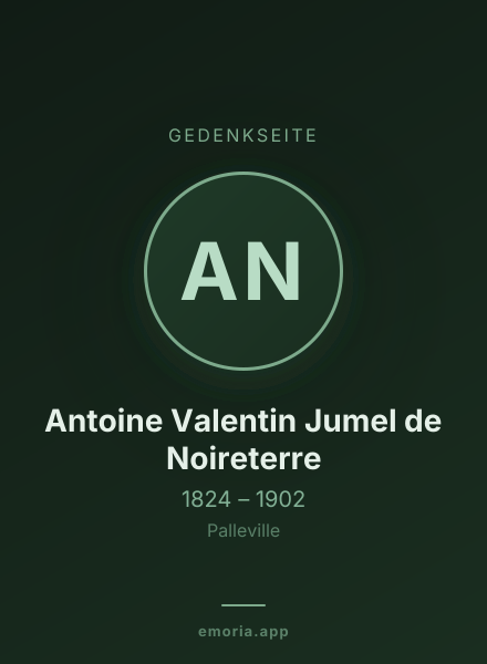 Gedenkportrait von Antoine Valentin Jumel de Noireterre