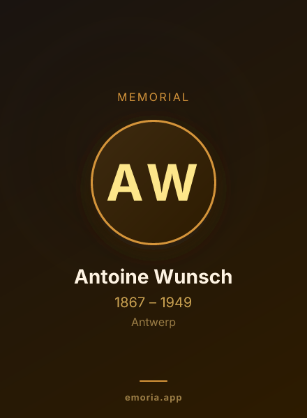 Memorial portrait of Antoine Wunsch