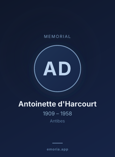 Memorial portrait of Antoinette d'Harcourt