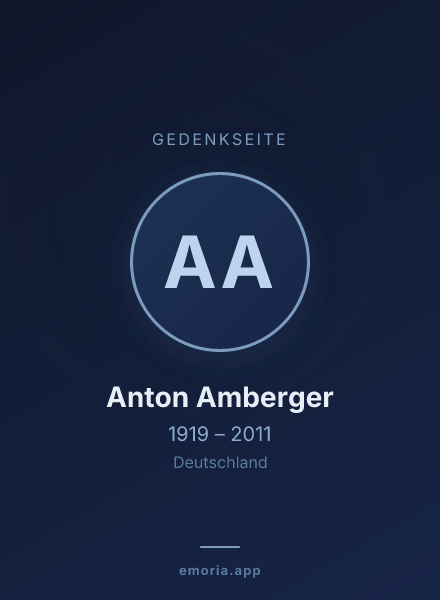 Gedenkportrait von Anton Amberger