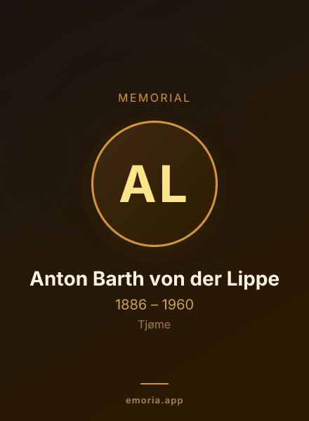 Memorial portrait of Anton Barth von der Lippe