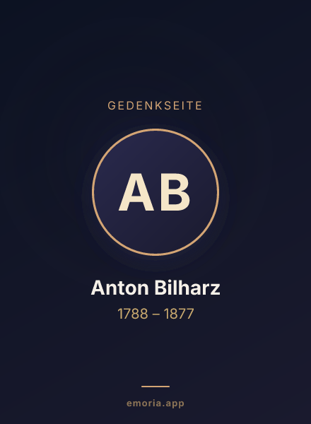 Gedenkportrait von Anton Bilharz