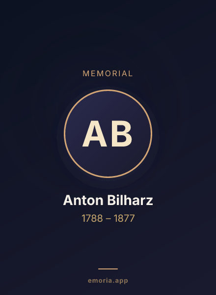 Memorial portrait of Anton Bilharz