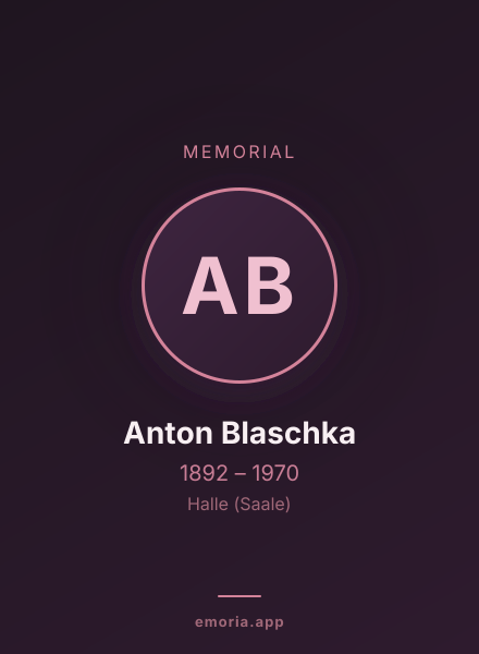 Memorial portrait of Anton Blaschka