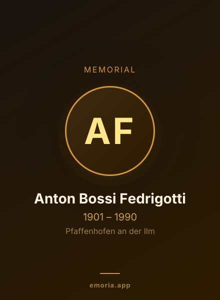Memorial portrait of Anton Bossi Fedrigotti
