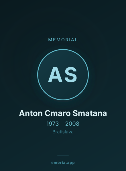 Memorial portrait of Anton Cmaro Smatana