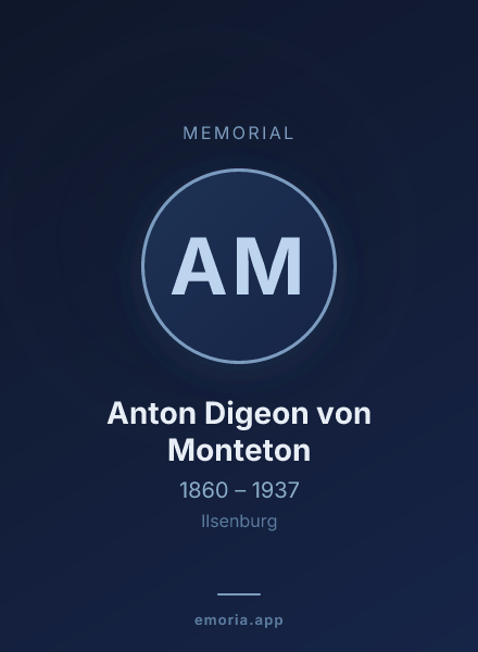 Memorial portrait of Anton Digeon von Monteton