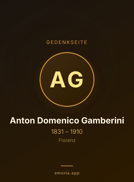 Gedenkportrait von Anton Domenico Gamberini