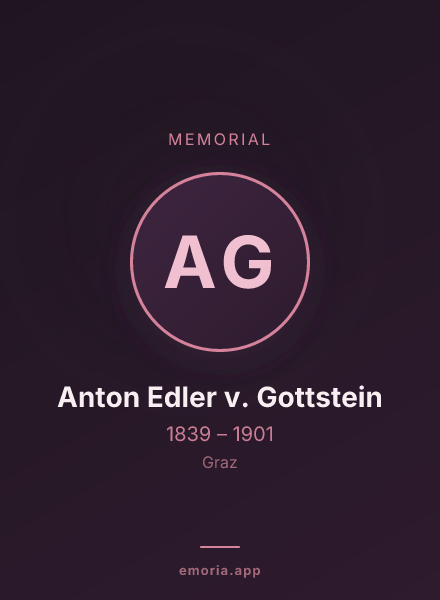 Memorial portrait of Anton Edler v. Gottstein