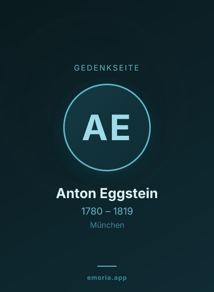 Gedenkportrait von Anton Eggstein
