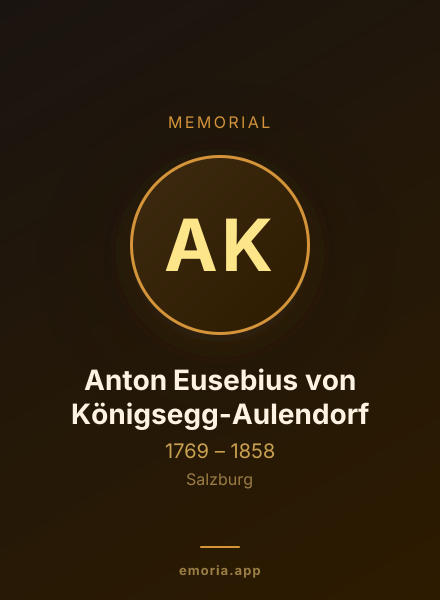 Memorial portrait of Anton Eusebius von Königsegg-Aulendorf