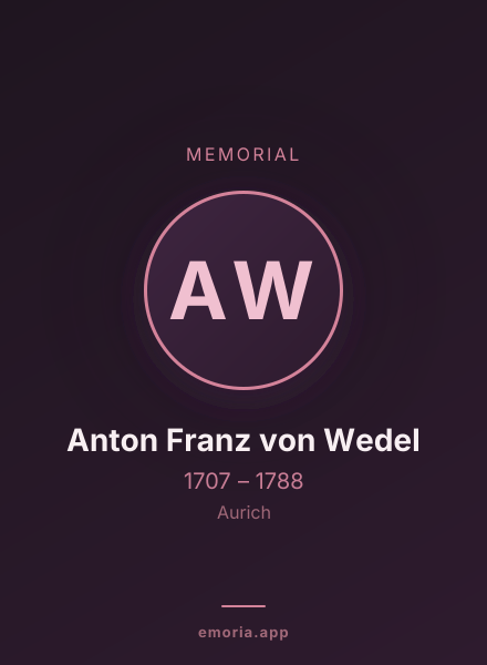 Memorial portrait of Anton Franz von Wedel