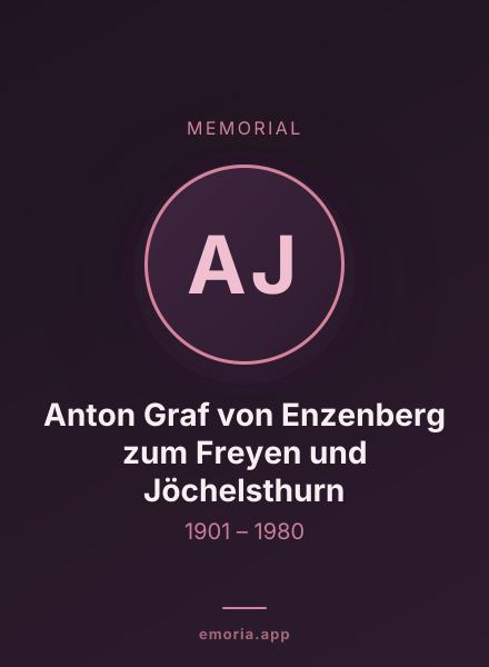 Memorial portrait of Anton Graf von Enzenberg zum Freyen und Jöchelsthurn