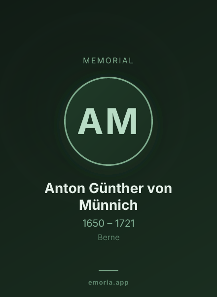 Memorial portrait of Anton Günther von Münnich