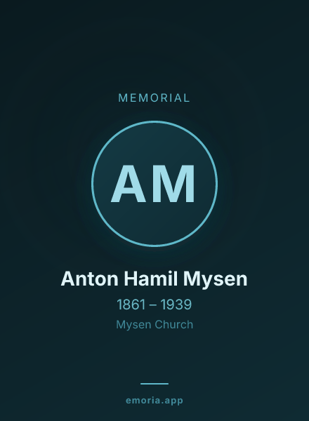Memorial portrait of Anton Hamil Mysen