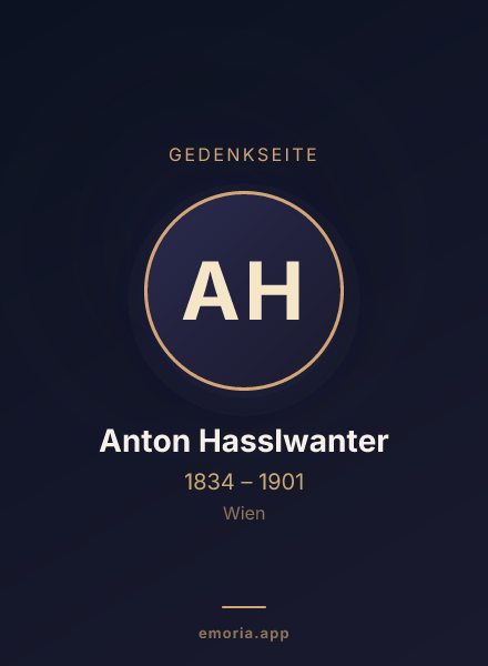 Gedenkportrait von Anton Hasslwanter