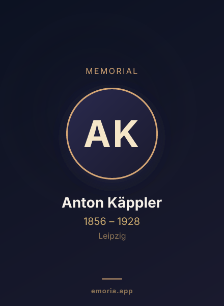 Memorial portrait of Anton Käppler