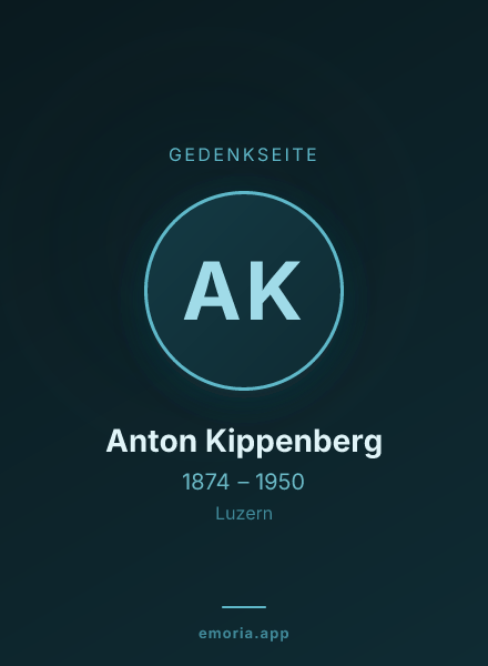 Gedenkportrait von Anton Kippenberg