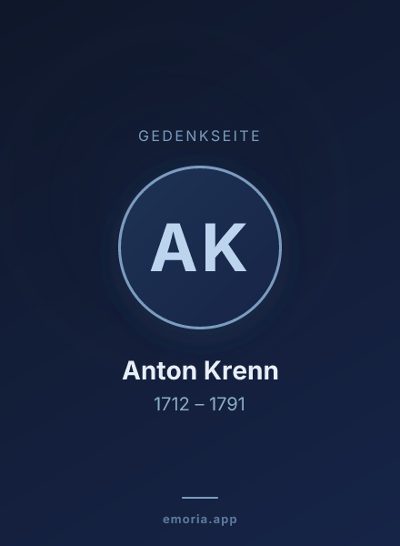 Gedenkportrait von Anton Krenn