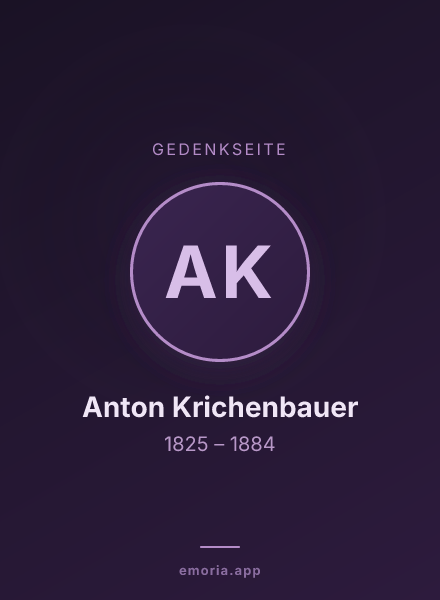 Gedenkportrait von Anton Krichenbauer