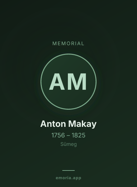 Memorial portrait of Anton Makay