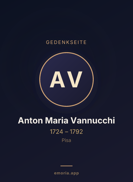 Gedenkportrait von Anton Maria Vannucchi