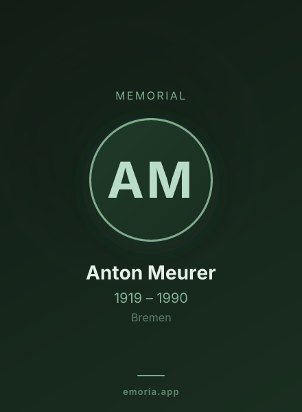 Memorial portrait of Anton Meurer