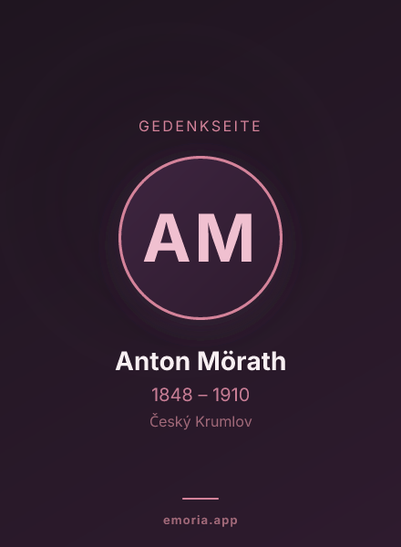 Gedenkportrait von Anton Mörath