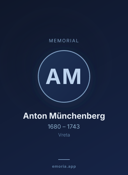Memorial portrait of Anton Münchenberg