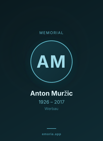 Memorial portrait of Anton Muržic
