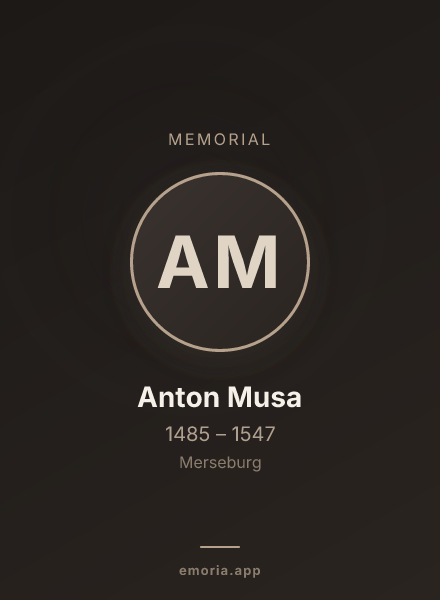 Memorial portrait of Anton Musa