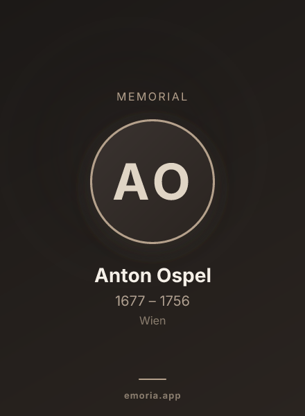 Memorial portrait of Anton Ospel