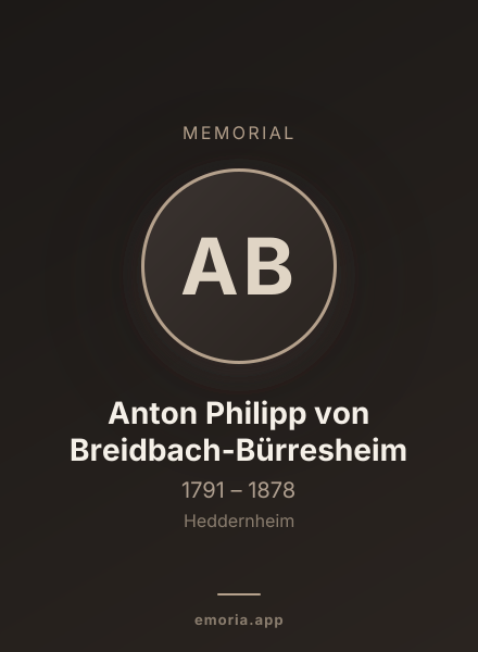 Memorial portrait of Anton Philipp von Breidbach-Bürresheim