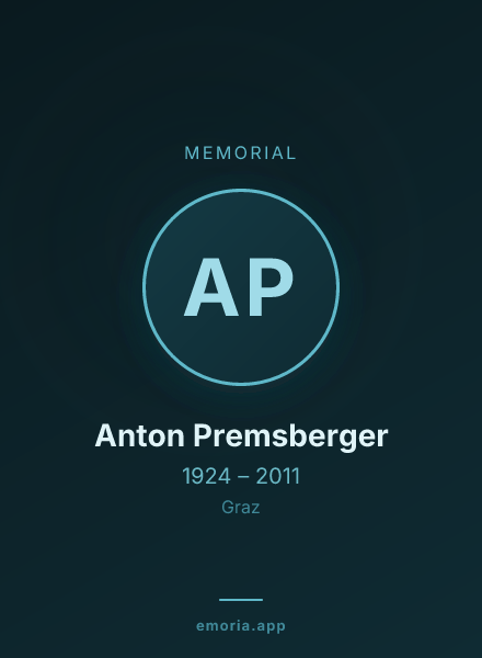 Memorial portrait of Anton Premsberger