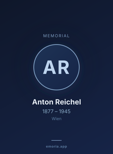 Memorial portrait of Anton Reichel